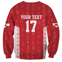 Custom Greenland Football 2024-25 Sweatshirt Tupilaq Pattern