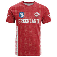 Custom Greenland Football 2024-25 T Shirt Tupilaq Pattern