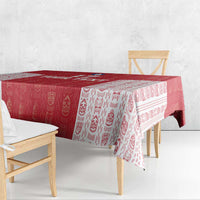 Custom Greenland Football 2024-25 Tablecloth Tupilaq Pattern