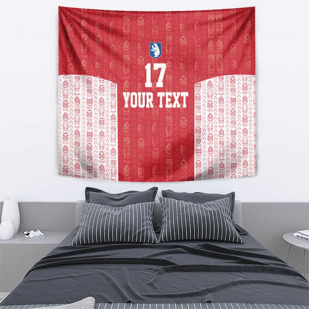 Custom Greenland Football 2024-25 Tapestry Tupilaq Pattern
