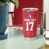 Custom Greenland Football 2024-25 Tumbler Cup Tupilaq Pattern