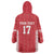 Custom Greenland Football 2024-25 Wearable Blanket Hoodie Tupilaq Pattern