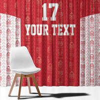 Custom Greenland Football 2024-25 Window Curtain Tupilaq Pattern
