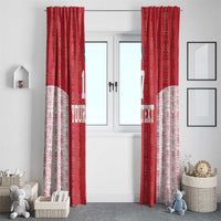 Custom Greenland Football 2024-25 Window Curtain Tupilaq Pattern