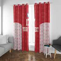 Custom Greenland Football 2024-25 Window Curtain Tupilaq Pattern
