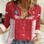 Custom Greenland Football 2024-25 Women Casual Shirt Tupilaq Pattern