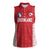Custom Greenland Football 2024-25 Women Sleeveless Polo Shirt Tupilaq Pattern