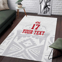 Custom Greenland Football Area Rug Polar-Bamserne 2022 Version