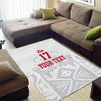 Custom Greenland Football Area Rug Polar-Bamserne 2022 Version