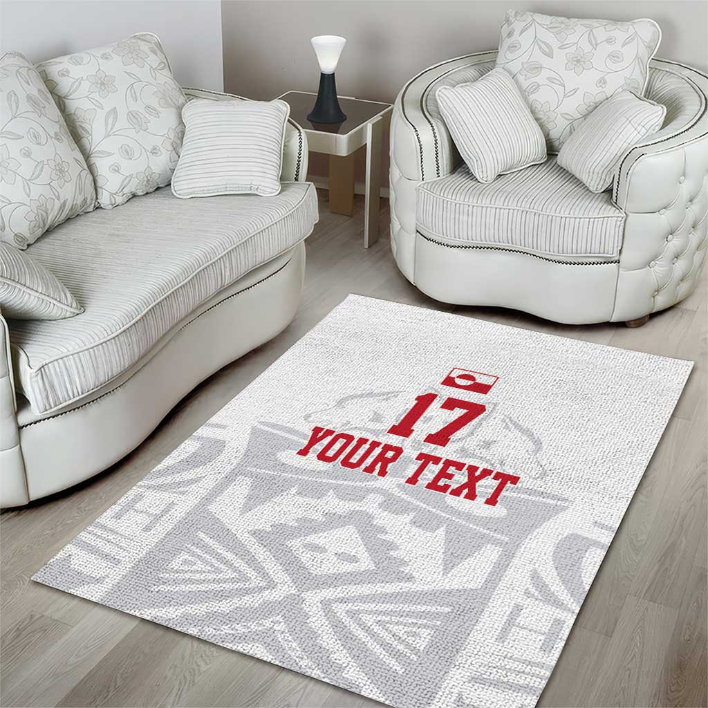 Custom Greenland Football Area Rug Polar-Bamserne 2022 Version