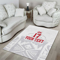 Custom Greenland Football Area Rug Polar-Bamserne 2022 Version