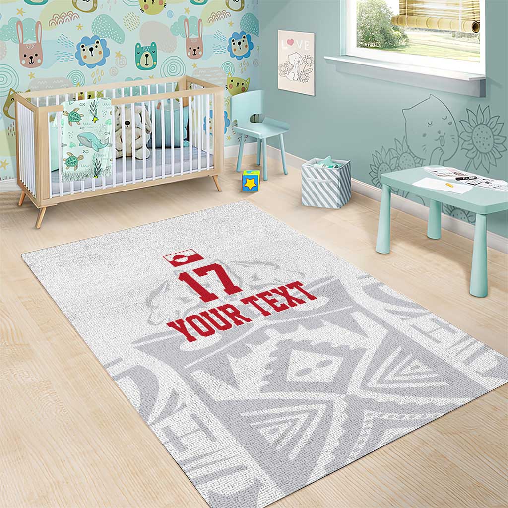 Custom Greenland Football Area Rug Polar-Bamserne 2022 Version