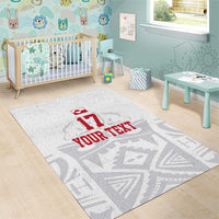 Custom Greenland Football Area Rug Polar-Bamserne 2022 Version