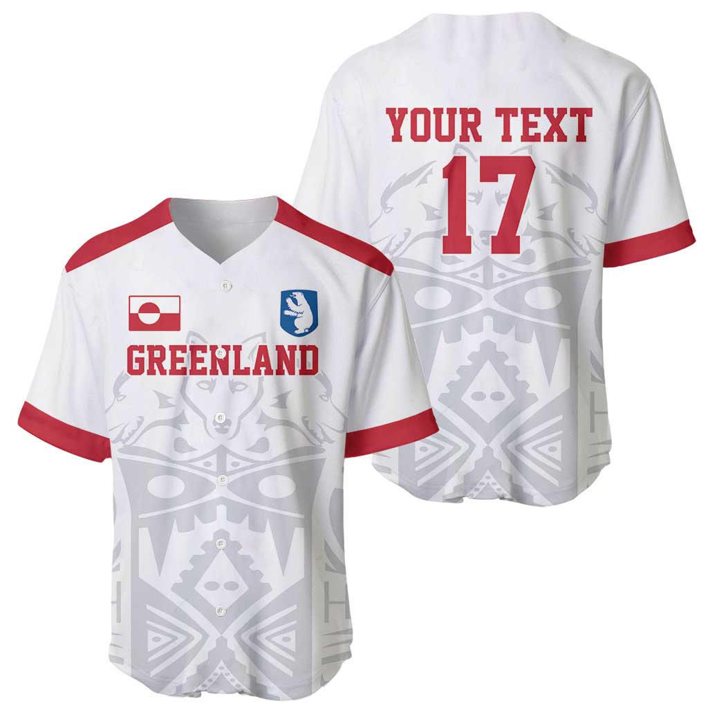 Custom Greenland Football Baseball Jersey Polar-Bamserne 2022 Version