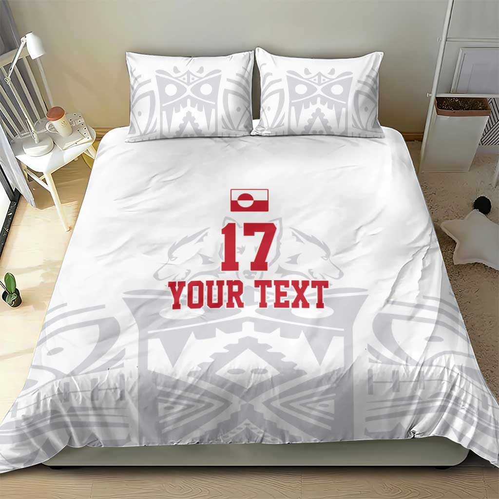 Custom Greenland Football Bedding Set Polar-Bamserne 2022 Version