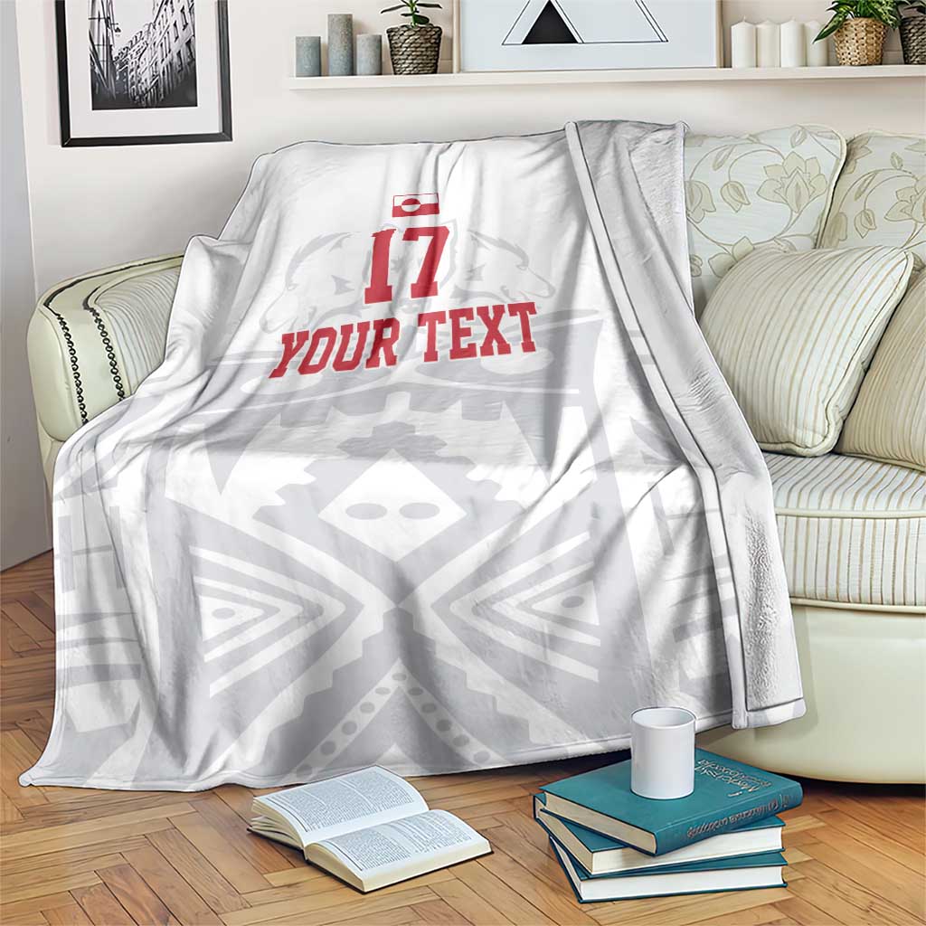 Custom Greenland Football Blanket Polar-Bamserne 2022 Version