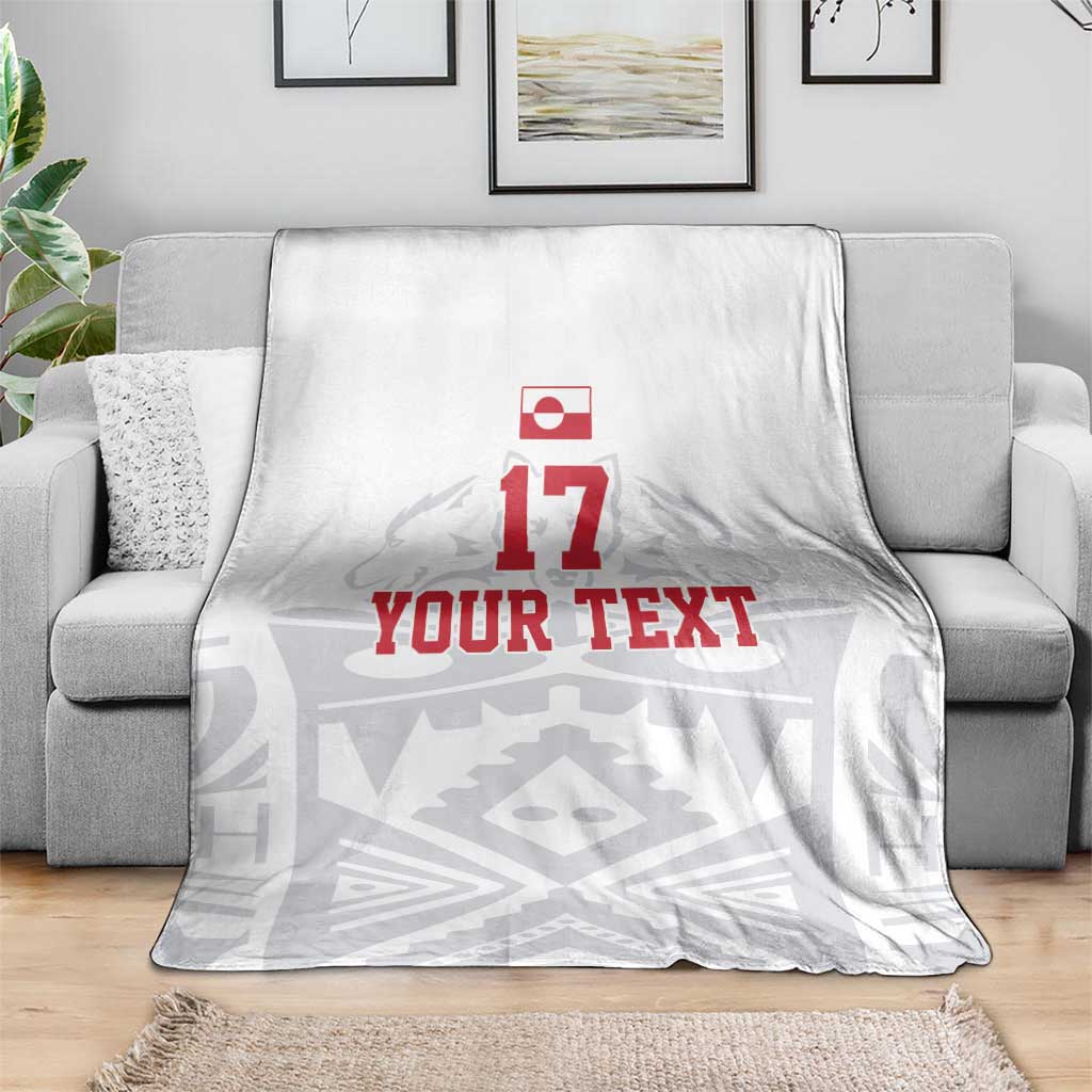 Custom Greenland Football Blanket Polar-Bamserne 2022 Version
