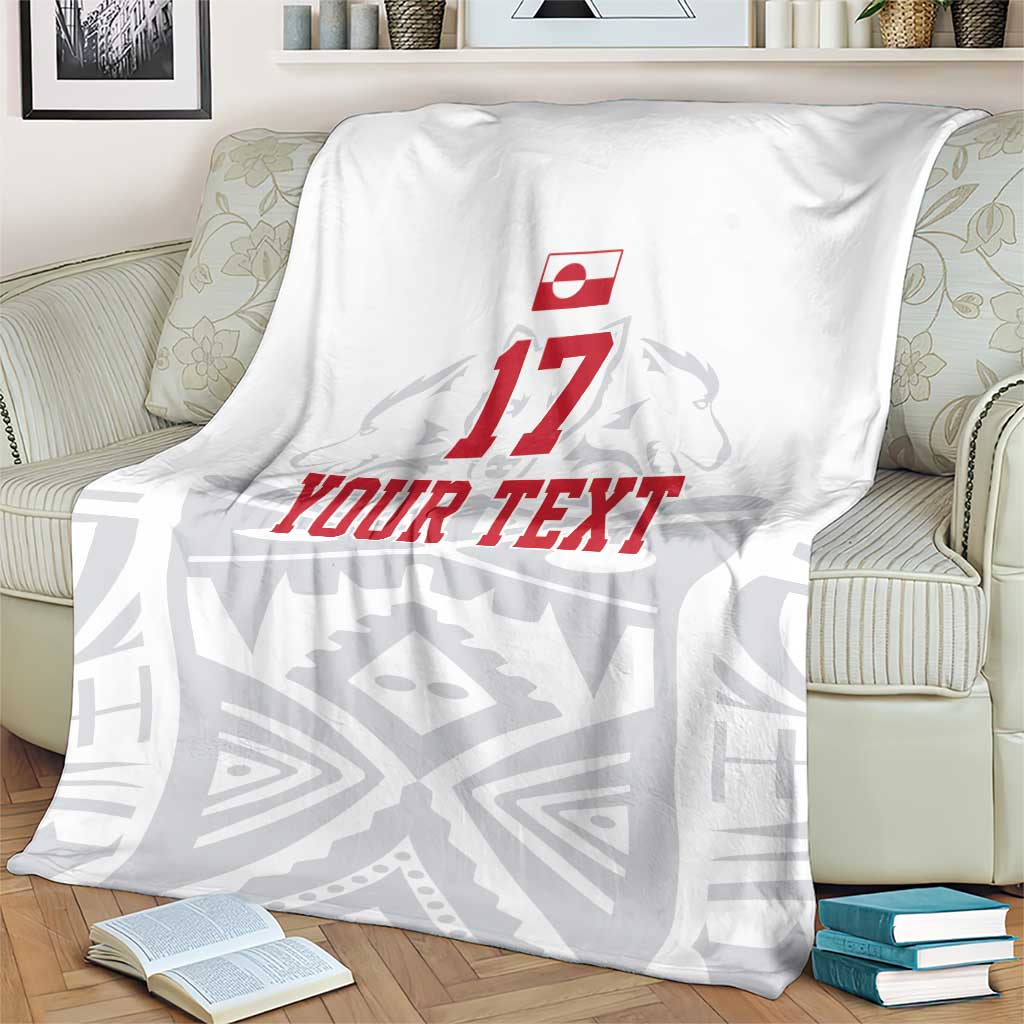 Custom Greenland Football Blanket Polar-Bamserne 2022 Version