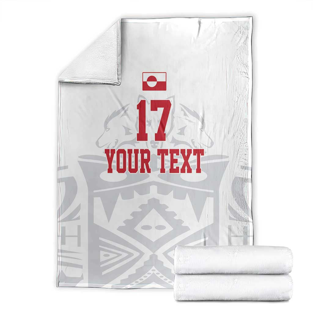 Custom Greenland Football Blanket Polar-Bamserne 2022 Version