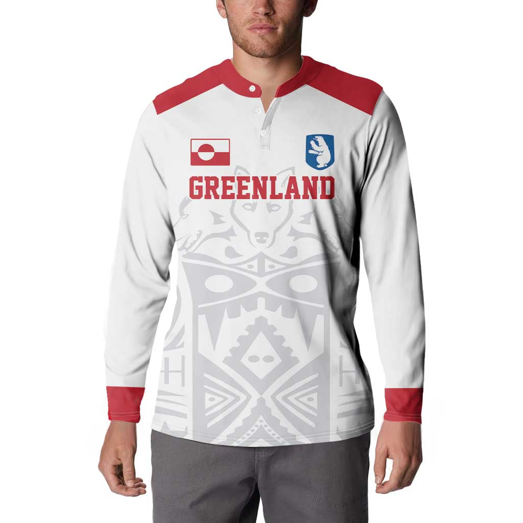 Custom Greenland Football Button Sweatshirt Polar-Bamserne 2022 Version