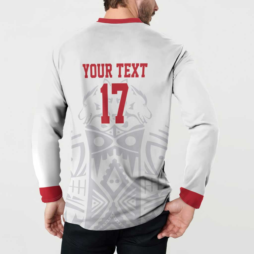 Custom Greenland Football Button Sweatshirt Polar-Bamserne 2022 Version