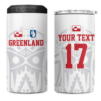 Custom Greenland Football 4 in 1 Can Cooler Tumbler Polar-Bamserne 2022 Version