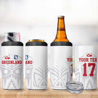 Custom Greenland Football 4 in 1 Can Cooler Tumbler Polar-Bamserne 2022 Version