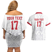 Custom Greenland Football Couples Matching Off Shoulder Short Dress and Hawaiian Shirt Polar-Bamserne 2022 Version