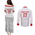 Custom Greenland Football Couples Matching Puletasi and Long Sleeve Button Shirt Polar-Bamserne 2022 Version