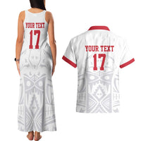 Custom Greenland Football Couples Matching Tank Maxi Dress and Hawaiian Shirt Polar-Bamserne 2022 Version
