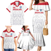 Custom Greenland Football Family Matching Mermaid Dress and Hawaiian Shirt Polar-Bamserne 2022 Version