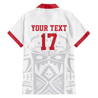 Custom Greenland Football Family Matching Off The Shoulder Long Sleeve Dress and Hawaiian Shirt Polar-Bamserne 2022 Version