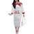 Custom Greenland Football Family Matching Off The Shoulder Long Sleeve Dress and Hawaiian Shirt Polar-Bamserne 2022 Version