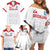 Custom Greenland Football Family Matching Off Shoulder Short Dress and Hawaiian Shirt Polar-Bamserne 2022 Version