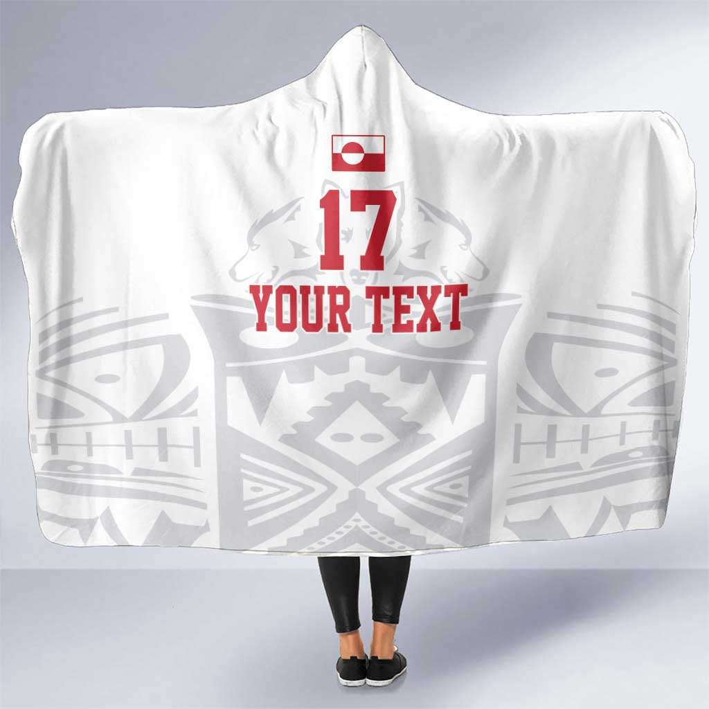 Custom Greenland Football Hooded Blanket Polar-Bamserne 2022 Version