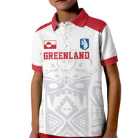 Custom Greenland Football Kid Polo Shirt Polar-Bamserne 2022 Version