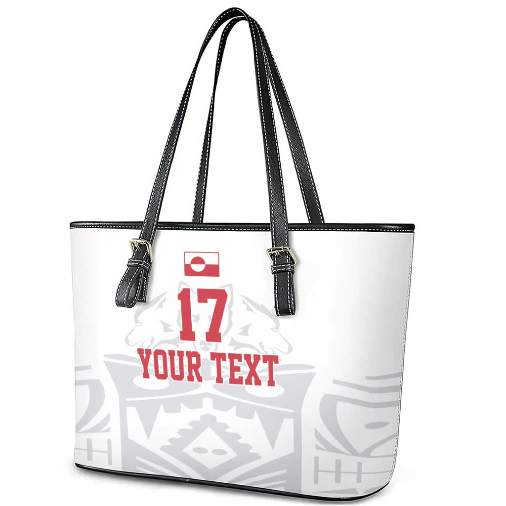 Custom Greenland Football Leather Tote Bag Polar-Bamserne 2022 Version