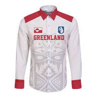 Custom Greenland Football Long Sleeve Button Shirt Polar-Bamserne 2022 Version