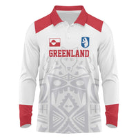 Custom Greenland Football Long Sleeve Polo Shirt Polar-Bamserne 2022 Version