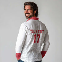 Custom Greenland Football Long Sleeve Polo Shirt Polar-Bamserne 2022 Version