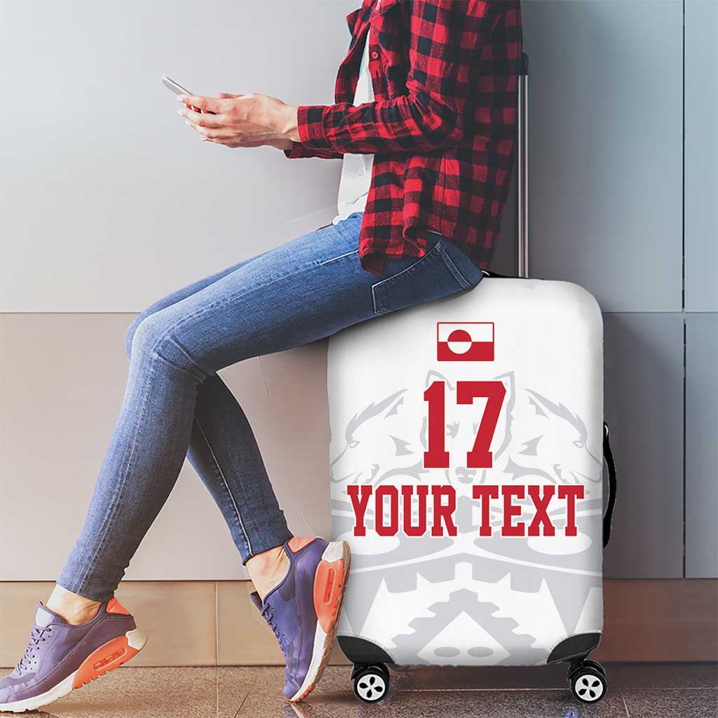 Custom Greenland Football Luggage Cover Polar-Bamserne 2022 Version