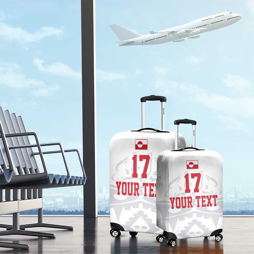 Custom Greenland Football Luggage Cover Polar-Bamserne 2022 Version