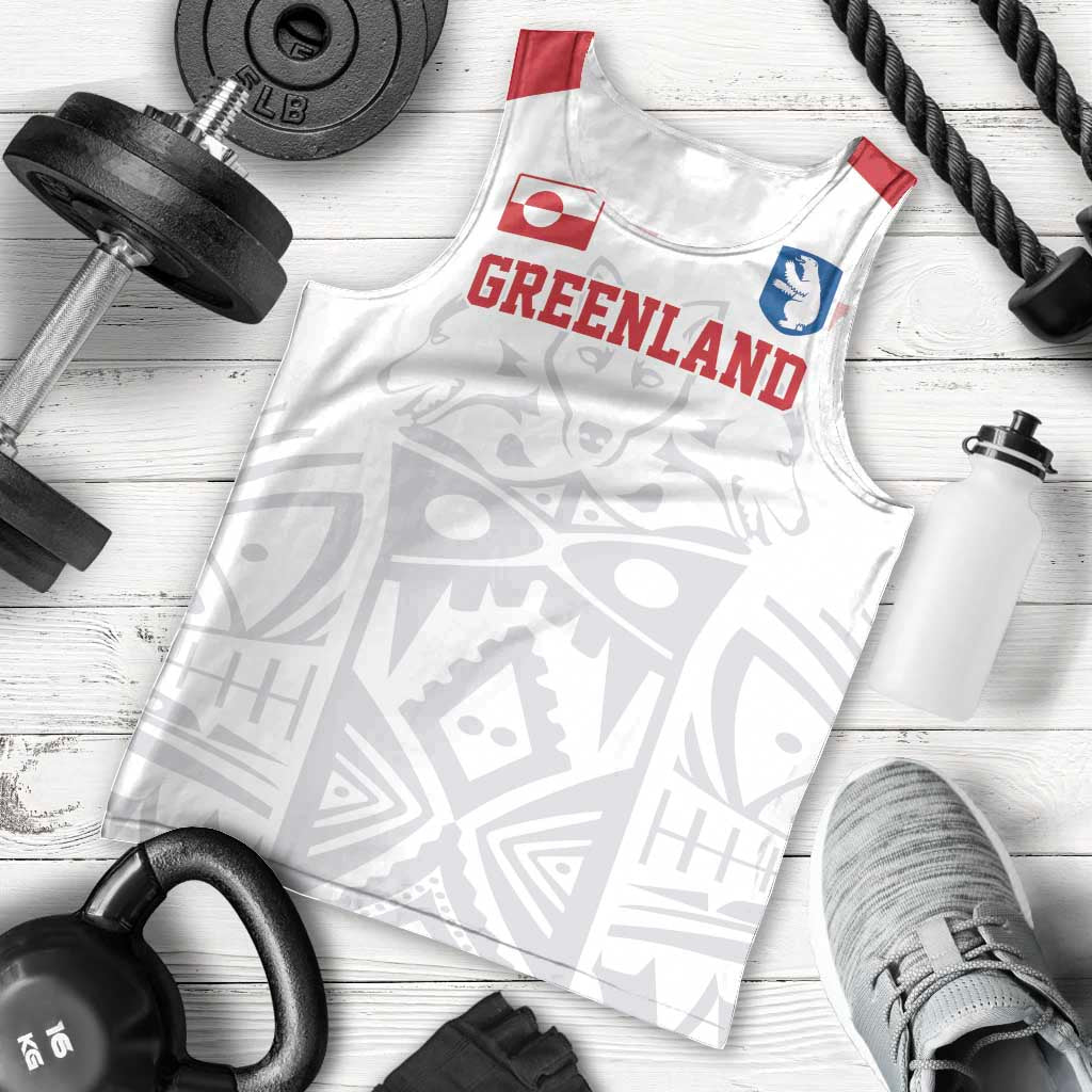Custom Greenland Football Men Tank Top Polar-Bamserne 2022 Version