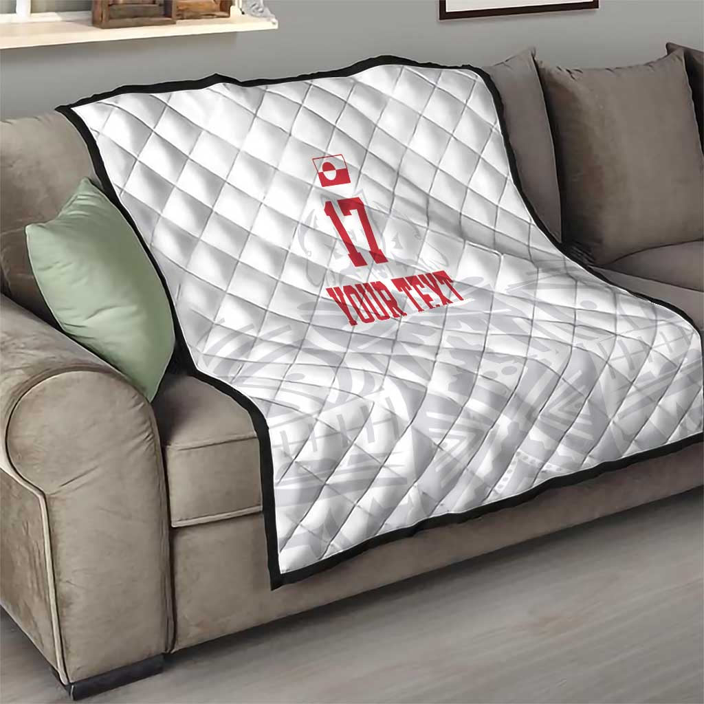 Custom Greenland Football Quilt Polar-Bamserne 2022 Version