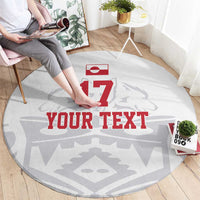 Custom Greenland Football Round Carpet Polar-Bamserne 2022 Version