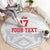Custom Greenland Football Round Carpet Polar-Bamserne 2022 Version