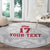 Custom Greenland Football Round Carpet Polar-Bamserne 2022 Version