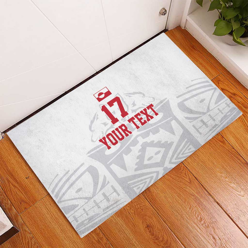 Custom Greenland Football Rubber Doormat Polar-Bamserne 2022 Version