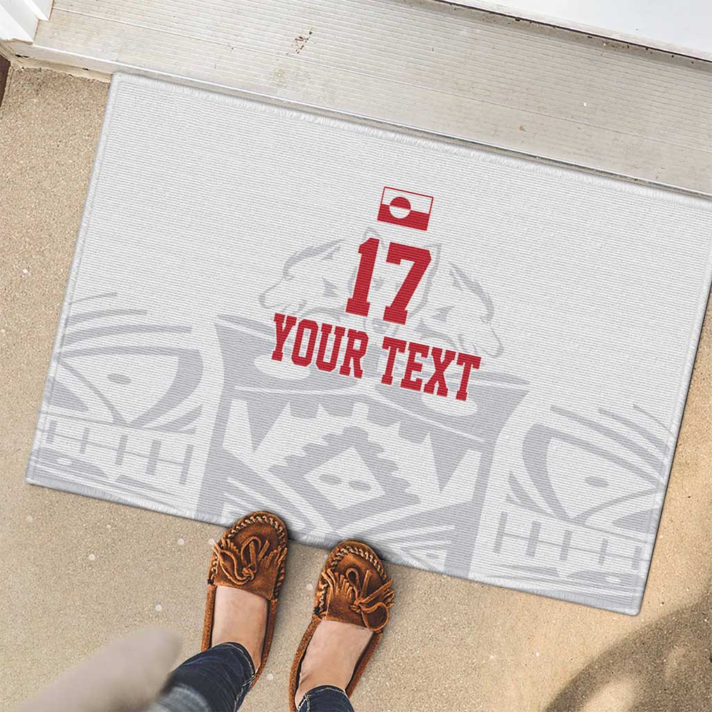 Custom Greenland Football Rubber Doormat Polar-Bamserne 2022 Version