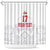 Custom Greenland Football Shower Curtain Polar-Bamserne 2022 Version
